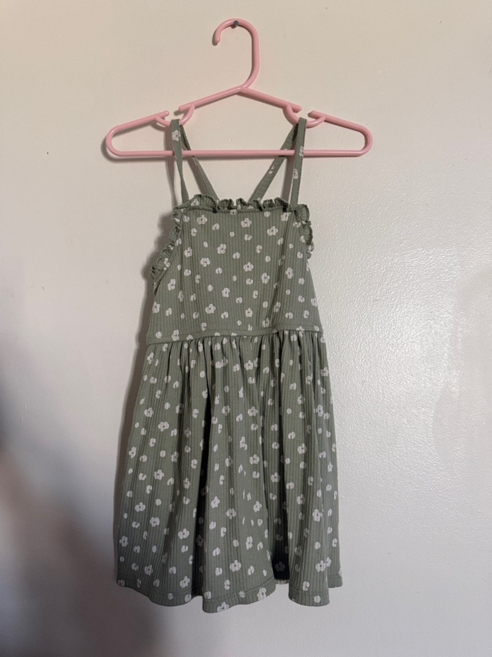 Cat & Jack Olive Green Floral Sundress for Girls